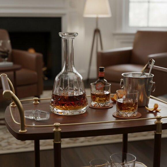 Waterford Crystal Lismore Decanter w/ Stopper Elegant Timeless Barware Collectib - Picture 1 of 7